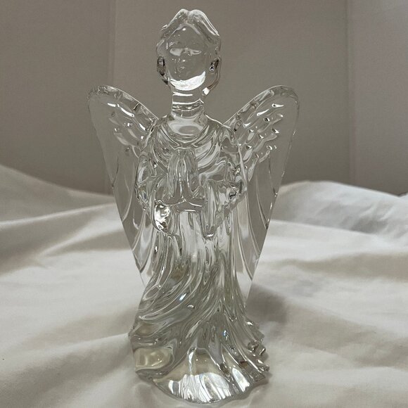 Waterford Guardian Angel Sculpture # 114930 Praying 6" Tall w/ Stickers Ireland - Picture 1 of 16
